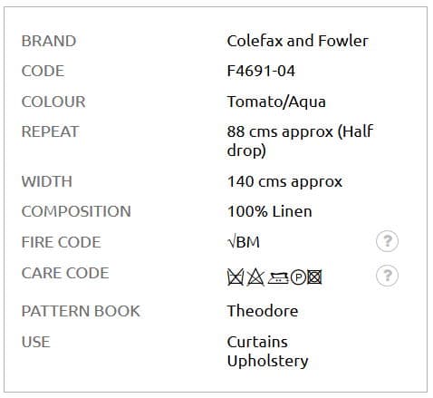 Bezugsstoff-Blumen-Paisley-Leaf-Colefax-Fowler Info