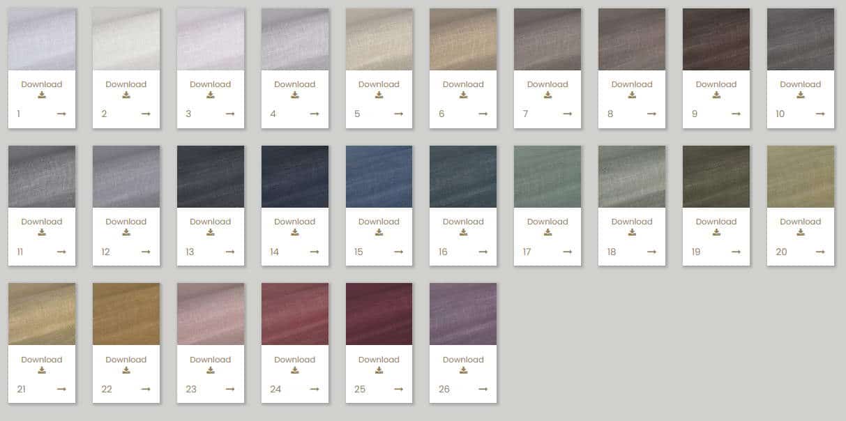 Vorhangstoff Uni Spezia FR 300cm Kobe Interior Fabrics 110927-26 Farben