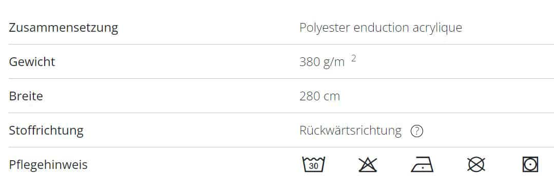 Vorhangstoff Noclin Mura Drapilux 2334 Info